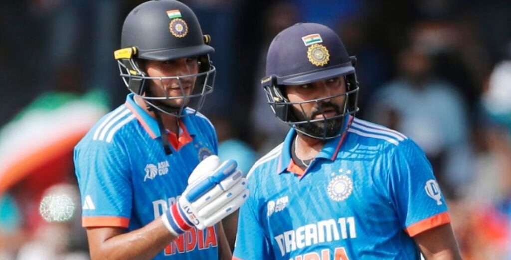 Rohit Sharma and Shubman Gill on the match